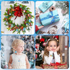 Augshy 64 Pcs Winter Resin Charms, Christmas Snowflake Snowman Pendants | - Image 7