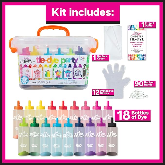 Tulip One-Step Tie Dye Kit, Large Group Activity, 14 Vibrant Colors, Permanent - Image 2