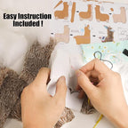 HKKYO Sewing Kits for Kids 8-12, Arts and Crafts for Kids Ages 8-12, Llama - Image 5