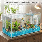 DomeStar 150PCS Light Blue Fake Ice Rocks Vase Fillers, Aquarium Gravels Small - Image 7