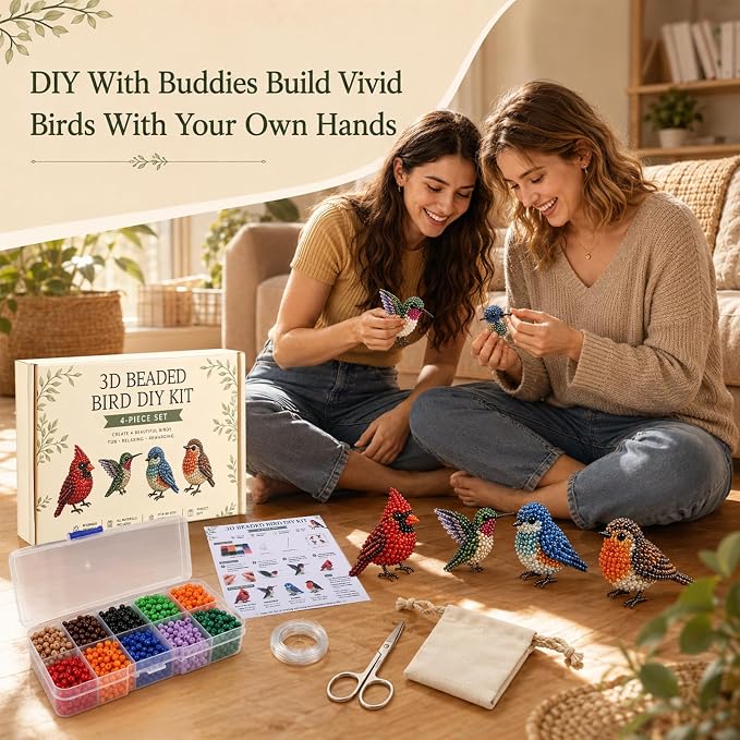 Tiny 3D Beaded Animal DIY Kit-Bead Animal Making Kit - Image 7