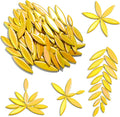 Yoption Petal Mosaic Tiles for Crafts, 200g Flower Leaf Ceramic Tiles Pieces by Yoption