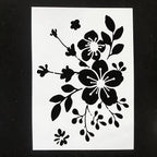TIAMECH A4 Reusable Vintage Wildflower Branch Stencil - Image 2