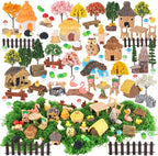 84 Pcs Fairy Garden Accessories, Miniature Village Starter Kit - Image 2