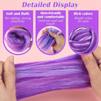 Wool Roving 7.02oz Colored Natural Needle Felting Wool Bulk - Image 6