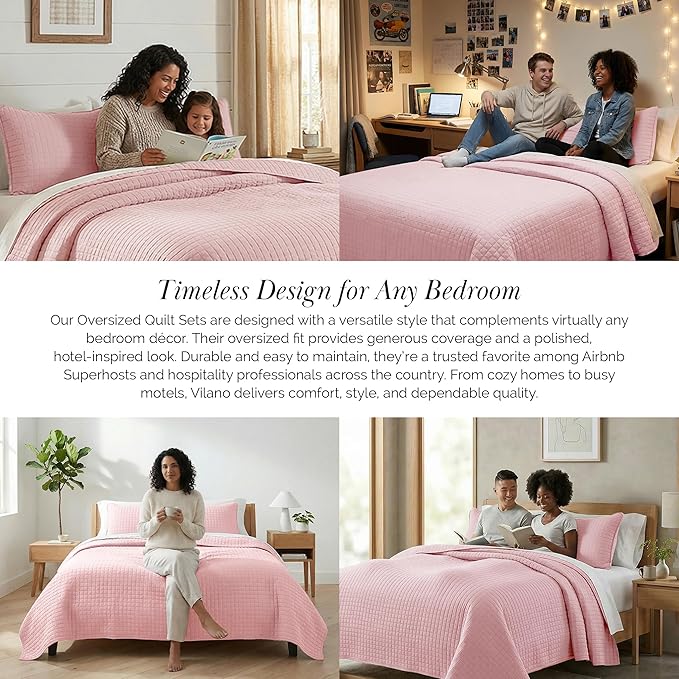 Southshore Fine Living, Inc. Stitched Twin XL Comforter Quilt Bedding Set - Image 6