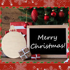 Anglechic 12 Pcs 12 Inch Christmas Ball Wood Cutouts DIY Wooden Christmas - Image 5