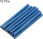 uxcell Mini Hot Glue Sticks for Glue Gun 7mm x 100mm Glitter Blue 12pcs - Image 3