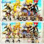 NIUBEE Acrylic Display Riser, 2 Set Clear Rectangular Stands - Image 4