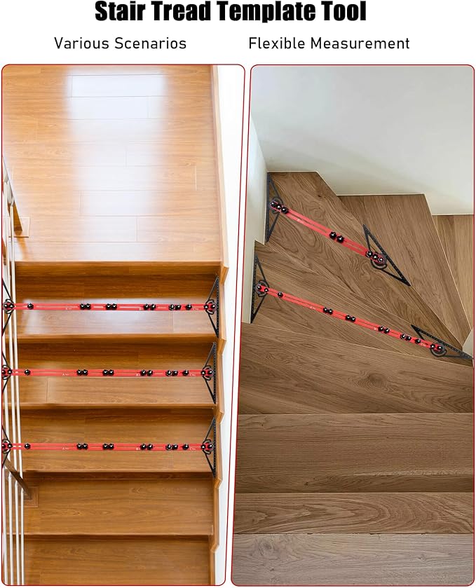 TANYO Stair Tread Template Tool, Length & Depth. Precision Stair Gauge - Image 7