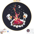 Crafmanoe Embroidery Kits for Beginners Adults, Cute Hand Embroidery Starter by Unknown