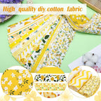 Hosuly 40 Pcs Yellow Floral Jelly Fabric - Image 6