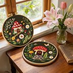 ERKOON Embroidery Kit for Beginners, 2 Set Flower Cross Stitch Set Include - Image 2