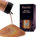Renfio Holographic Ultra Fine Glitter Powder Metallic Resin Glitter 2.11 Oz PET by Renfio