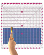 Quilting Ruler- 12.5 * 12.5" Slotted Rulers by Karpoulra