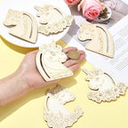 24 Pcs Unfinished Wood Unicorn Cutouts Wood Frame Embellishments - Image 4