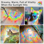 Sunbaby Window Privacy Film Stained Glass, Static Cling Decorative Rainbow - Image 8