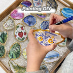 20 PCS Flat Oyster Shells for Crafts 3"-5" Natural Oyster Shells Bulk, for Home - Image 2