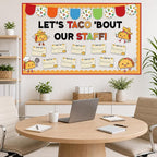Staff Shout Out Bulletin Board Set Taco Staff Shout Outs Decorations Cute Taco - Image 7