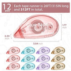 Secopad 12 Pack Scrapbook Tape, Double Sided Tape Roller - Image 5