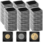 120 Pcs Adjustable Acrylic Coin Holder, Coin Collection Cases by Fansunta