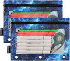 Blue Electric Lightning Pencil Pouch - Image 2