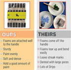 Bates- Foam Paint Brushes, 1 Inch, 26 Pack, Sponge Paint Brushes - Image 4