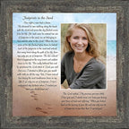 Footprints in the Sand Inspirational Wall Art, Beach Decor, Christian Gifts - Image 2