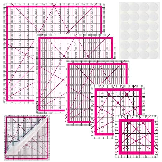 5 Quilting Rulers, Quilting Square | Square Rulers, Square Quilting Rulers by BUZHIFF