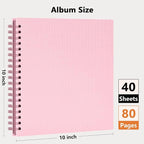 Vienrose Scrapbook Album 10x10 Inch Blank Thick Kraft Paper DIY Scrapbooking - Image 6