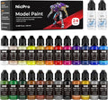Nicpro 24 Colors Model Paint Set, 20ml Ready to Use Modeling Acrylic Paints by Nicpro