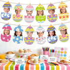 54Pcs Easter Egg Cutouts, Spring Classroom Bulletin Board Decorations, - Image 6