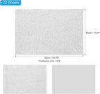 PATIKIL Silver Shiny EVA Glitter Foam Sheet 16x12 Inch 2mm Thick - Image 2