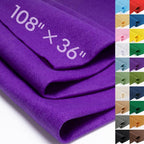 Purple Fabric Sheet 108" X 36", 1.4mm Thick Large Soft Durable Flexible Craft by MITINU