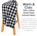 Pico Textiles 3 Yards Bolt Black and White Buffalo Plaid Checkered Flannel - Image 3