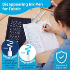 Avenuebool Fabric Markers for Sewing, Water Soluble Fabric Marker, Disappearing - Image 5
