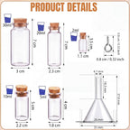 Geiserailie 45 Pcs Mini Glass Bottles - Image 2