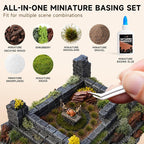 Golden Maple Miniature Terrain Basing Set, Static Grass & Scenery Flocks Kit - Image 3