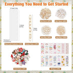 244 Pcs Bow Acrylic Bookmark Blanks Thicken 15 DIY Bookmark Making 17 Bow UV - Image 2