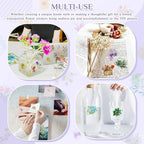 240Pcs Gilt Flower Stickers for Scrapbooking, Self-Adhesive Floral Stickers - Image 6