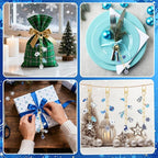 AUGSUN 189Pcs Christmas Winter Keychain Making Kit Holiday Keychain Craft | - Image 6