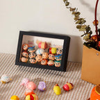 2 Pack 4x6 Shadow Box Frame，HD Glass Wooden Black Hollow Photo Frame, Seashell - Image 3
