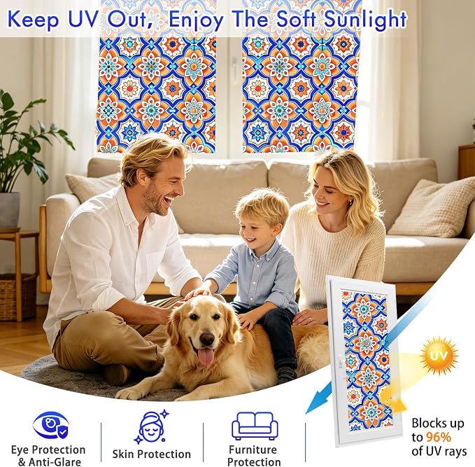 SOMWISE Frosted Glass Window Privacy Film - Image 4
