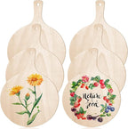6 Pieces Mini Wooden Cutting Board Craft by Yulejo