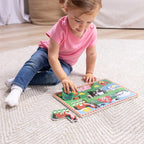 Melissa & Doug Wooden Peg Puzzle Set – 4-Pack Vehicle, Safari & Pet Animal - Image 2