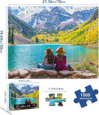 Autumn Mountain Lake Puzzles for Adults 1000 Pieces, Challenging Jigsaw Puzzles - Image 5