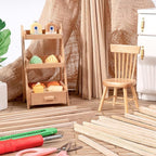 320Pcs Balsa Wood Sticks, 12 Inch Square Wooden Dowels, Hardwood Square Dowels - Image 7