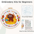 Nuberlic Cute Dog Embroidery Kits - Image 6