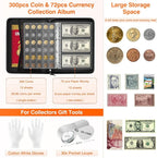 Coin Collection Book with Lock, Fireproof Holders - Image 3