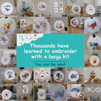 Embroidery Kit for Adult Beginners, Cat Embroidery Kit - Image 9